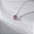 Colar Redondo Rosa Fusion Banho de Ródio Branco - Imagem 1