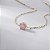 Colar Redondo Rosa Claro Fusion Banho de Ouro 18k - Imagem 1