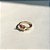 Anel Infantil Borboleta Pink e Branco Banho de Ouro 18k - Imagem 1
