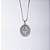 Colar Curto Nossa Senhora das Graças Zircônias Banho de Ródio Branco - Imagem 3