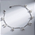 Pulseira Penduricalhos Mini Pérolas Banho de Ródio Branco - Imagem 1