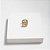 Piercing Quatro Linhas Incolor Banho de Ouro 18K - Imagem 1
