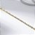 Bracelete Gomos Retangular Banho de Ouro 18k - Imagem 4