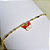 Pulseira Infantil VQzinha Borboleta Pink Banho de Ouro 18k - Imagem 1