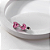 Brinco Coração Pequeno Rosa Fusion Banho de Ródio Branco - Imagem 2