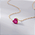 Colar Coração Pink Fusion Banho de Ouro 18k - Imagem 1