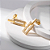 Brinco Retangular Cravejado Incolor Banho de Ouro 18k - Imagem 3