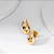Brinco Gota Curva Pequena Banho de Ouro 18k - Imagem 2