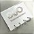 Duo Brinco Argolas Zircônia Incolor Banho de Ródio Branco - Imagem 3
