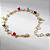 Pulseira Infantil VQzinha Mini Estrelas Zircônias Coloridas Banho de Ouro 18k - Imagem 1