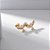 Brinco Espirito Santo Zircônia Incolor Banho de Ouro 18k - Imagem 1