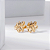 Brinco Infantil VQzinha Abelha Detalhes Banho de Ouro 18k - Imagem 1