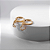 Brinco Mini Argola Infantil VQzinha Zircônia Incolor Banho de Ouro 18k - Imagem 2