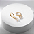 Brinco Mini Argola Infantil VQzinha Zircônia Incolor Banho de Ouro 18k - Imagem 1