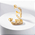 Argola Oval Zircônia Incolor Detalhes - Imagem 1