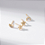 Duo Mini Brinco Lua Estrela Cravejada Incolor - Imagem 6