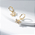 Brinco Argola VQzinha Libélula  Banho de Ouro 18k - Imagem 3