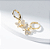 Brinco Argola VQzinha Libélula  Banho de Ouro 18k - Imagem 1
