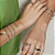 Pulseira Elos Trevo Cravejado Zircônias Incolor Banho de Ródio Branco - Imagem 4
