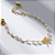 Pulseira Infantil Pérolas Fada Banho de Ouro 18k - Imagem 1