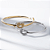 Bracelete Nó Cravejado Zircônia Incolor Banho de Ródio Branco - Imagem 3