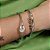 Bracelete Nó Cravejado Zircônia Incolor Banho de Ródio Branco - Imagem 2