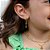 Brinco Infantil VQzinha Pérolas Flor Banho de Ouro 18K - Imagem 2