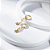 Brinco Infantil VQzinha Pérolas Flor Banho de Ouro 18K - Imagem 1