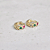 Duo Argola Cereja Zircônia Coloridas Banho de Ouro 18k - Imagem 2