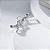 Brinco Laço Cravejado Zircônia Incolor Banho de Ródio Branco - Imagem 2