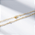 Colar Longo Grumet Diamantadas Banho de Ouro 18k - Imagem 2