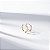 Argola Zircônia Incolor Banho de Ouro 18k - Imagem 1