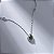Colar Gota Esmeralda Detalhes Zircônias Banho de Ródio Branco - Imagem 1