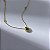 Colar Gota Esmeralda Detalhes Zircônias Banho de Ouro 18k - Imagem 1