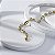 Pulseira Zircônias Retangulares Incolor Banho de Ouro 18k - Imagem 2