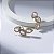 Brinco Ear Cuff Cravejado Zircônia Rosa Banho de Ouro 18k - Imagem 1