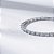 Pulseira Riviera Baguetes Zircônia Sky Blue Banho de Ródio Branco - Imagem 1