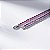 Pulseira Riviera Baguetes Zircônia Rubi Banho de Ródio Branco - Imagem 6