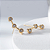 Brinco Ear Cuff Zircônias Incolor Banho de Ouro 18k - Imagem 2