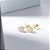 Duo Brincos Ponto de Luz Zircônias Banho de Ouro 18k - Imagem 2