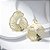 Brinco Flor Orgânico Bloom Banho de Ouro 18k - Imagem 3