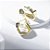 Argola Orgânica Banho de Ouro 18k - Imagem 1