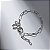 Pulseira Elos Ferradura Zircônia Banho de Ródio Branco - Imagem 1