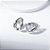 Brinco Earhook Duas Linhas Banho de Ródio Branco - Imagem 2