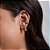 Brinco Earhook Duas Linhas Banho de Ouro 18k - Imagem 2