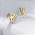 Brinco Quadrado Detalhes Zircônias Banho de Ouro 18k - Imagem 1