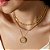 Colar Curto Medalha Articulável São Bento Banho de Ouro 18k - Imagem 4