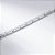 Bracelete Gomos Retangular Banho de Ródio Branco - Imagem 2