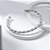 Bracelete Torcido Detalhes Banho de Ródio Branco - Imagem 3