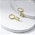 Brinco Argola Letra Inicial Zircônias Banho de Ouro 18k - Imagem 14